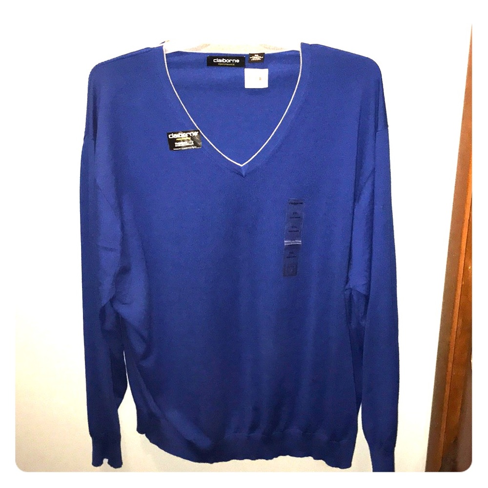 Claiborne Performance VNeck Sweater